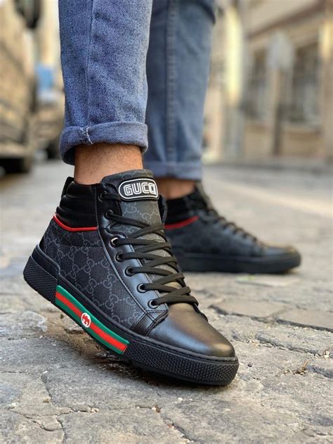 mens navy gucci sneakers|Gucci sneakers for men 2021.